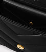 Saint Laurent Black Small Loulou Matelassé Shoulder Bag