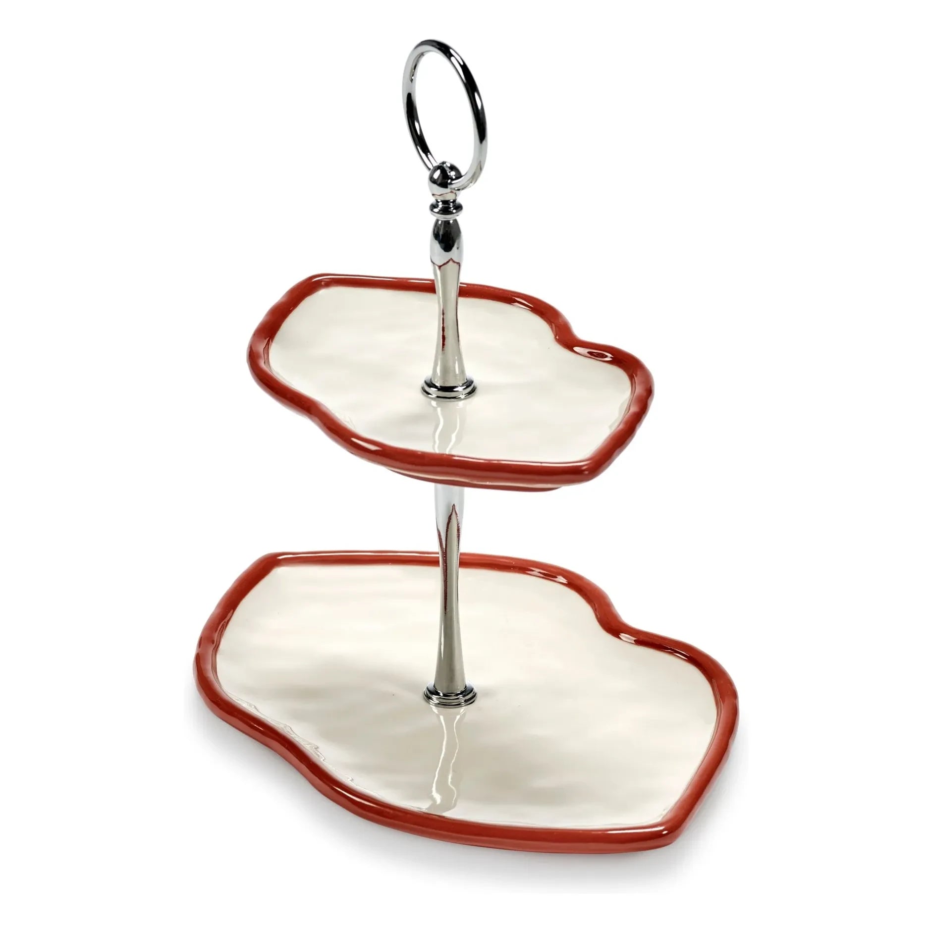 Serax - 2 tier cake stand, Wouters &amp; Hendrix | Red