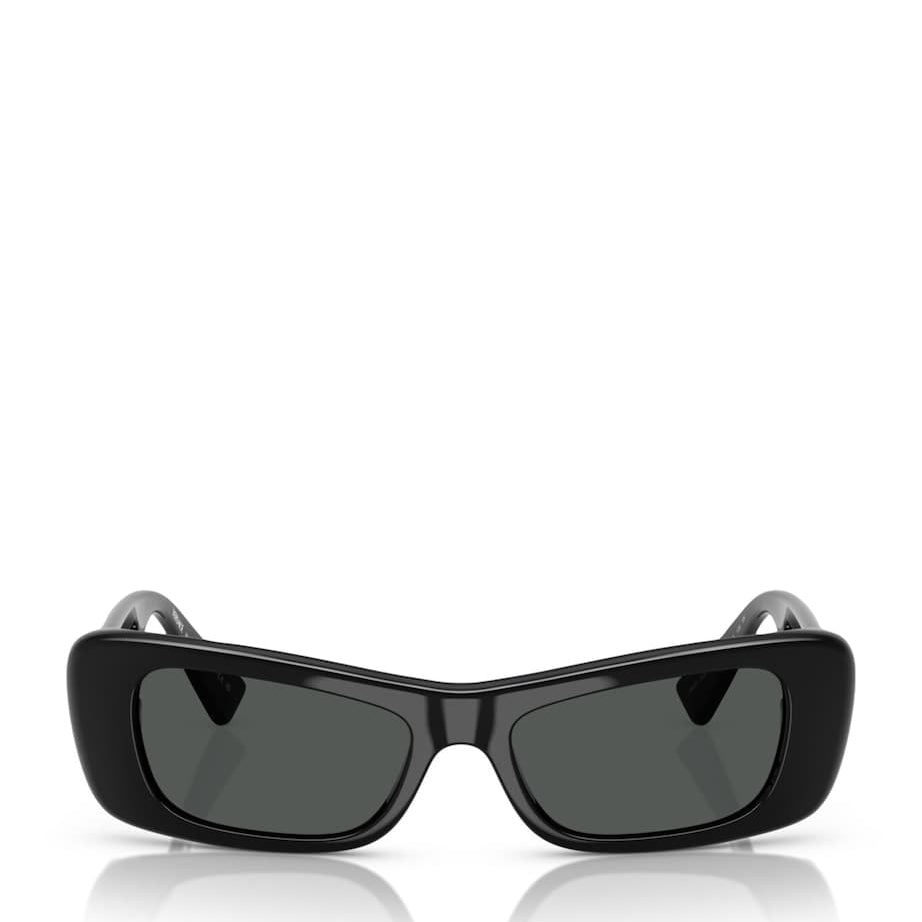 Black Acetate Rectangular Sunglasses