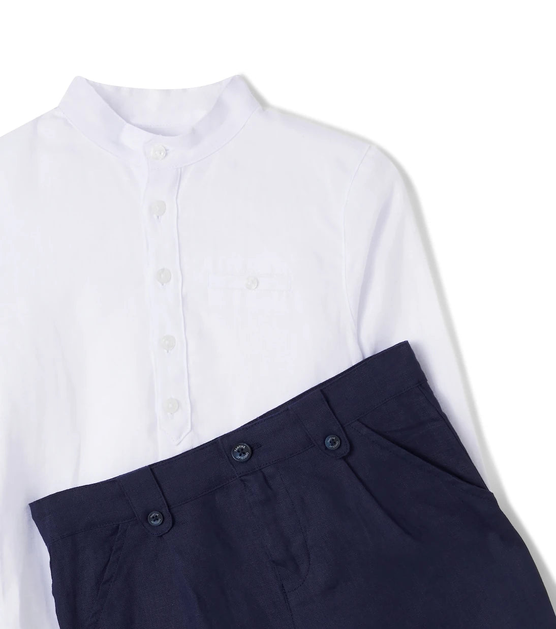 Tartine et Chocolat - Linen shirt and shorts set