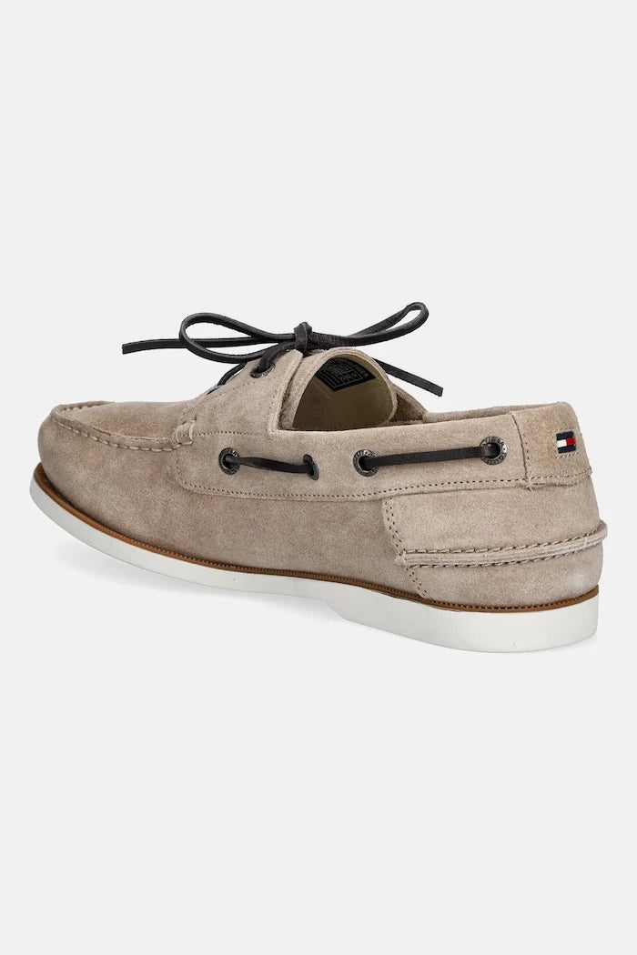 Tommy Hilfiger erkek süet mokasen TH BOAT SHOE CORE SUEDE