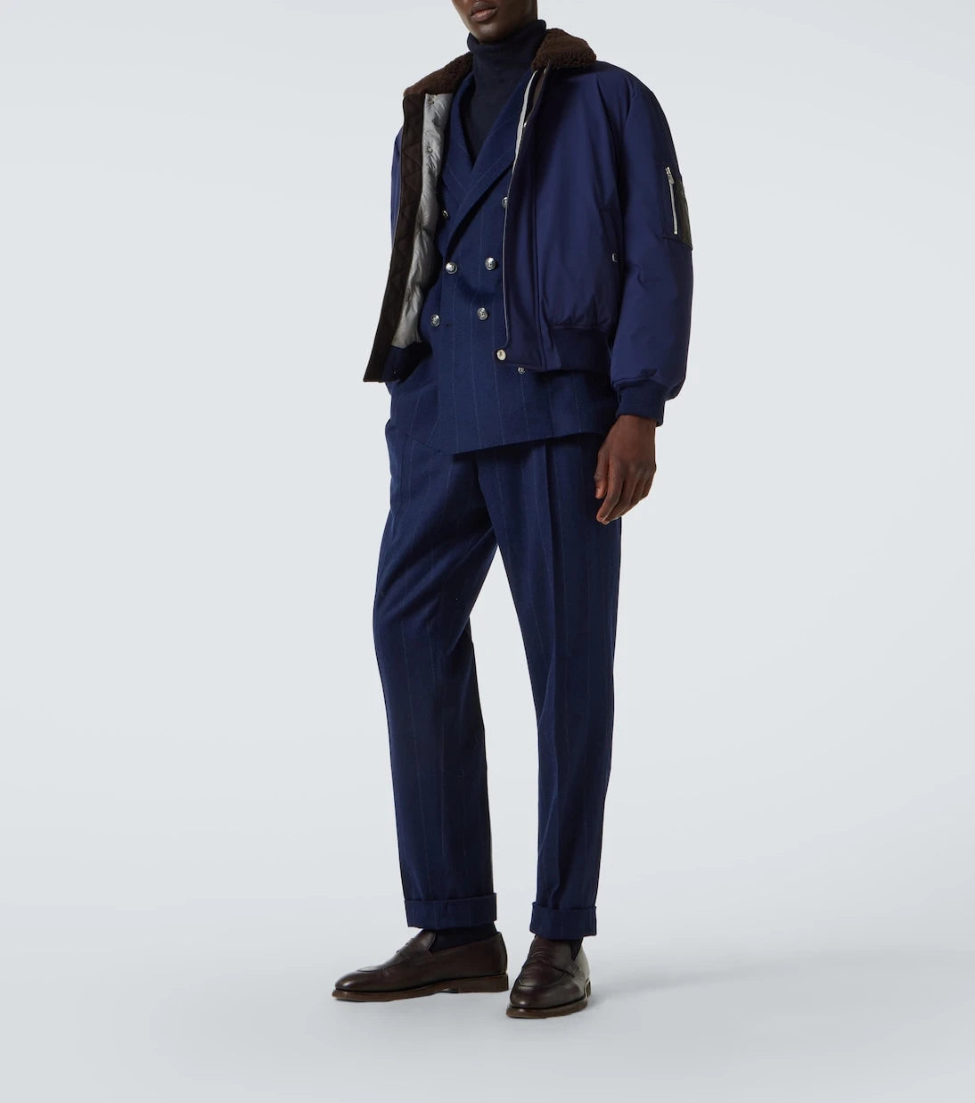 Brunello Cucinelli - Kürklü bomber ceket