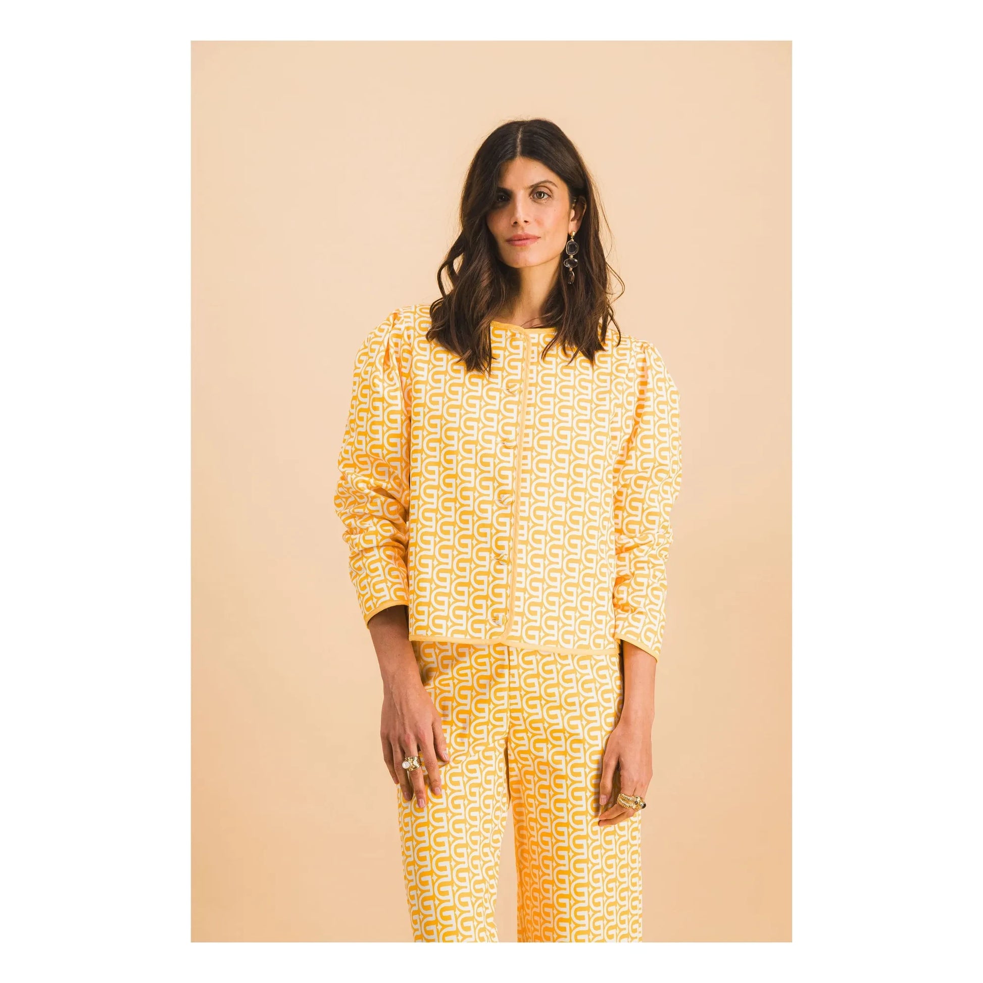 Elise Chalmin - Diane Cotton Jacket | Yellow