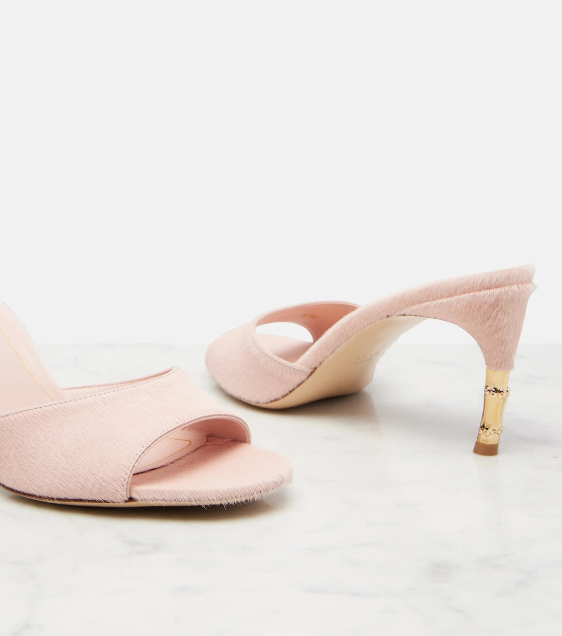 Gucci - Castello calf hair mules