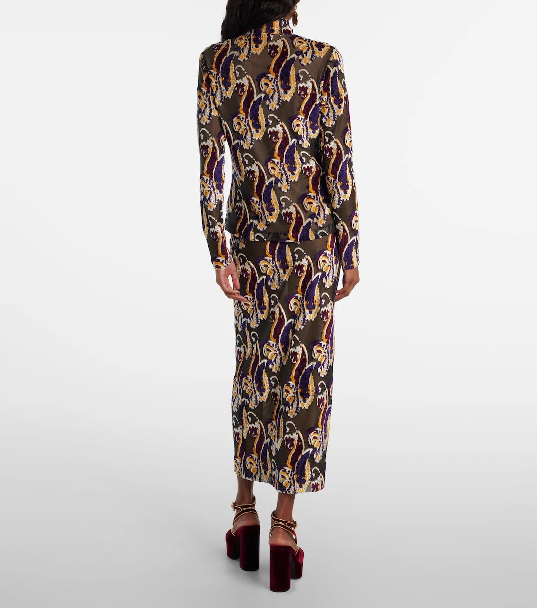 Etro - Paisley semi-sheer top