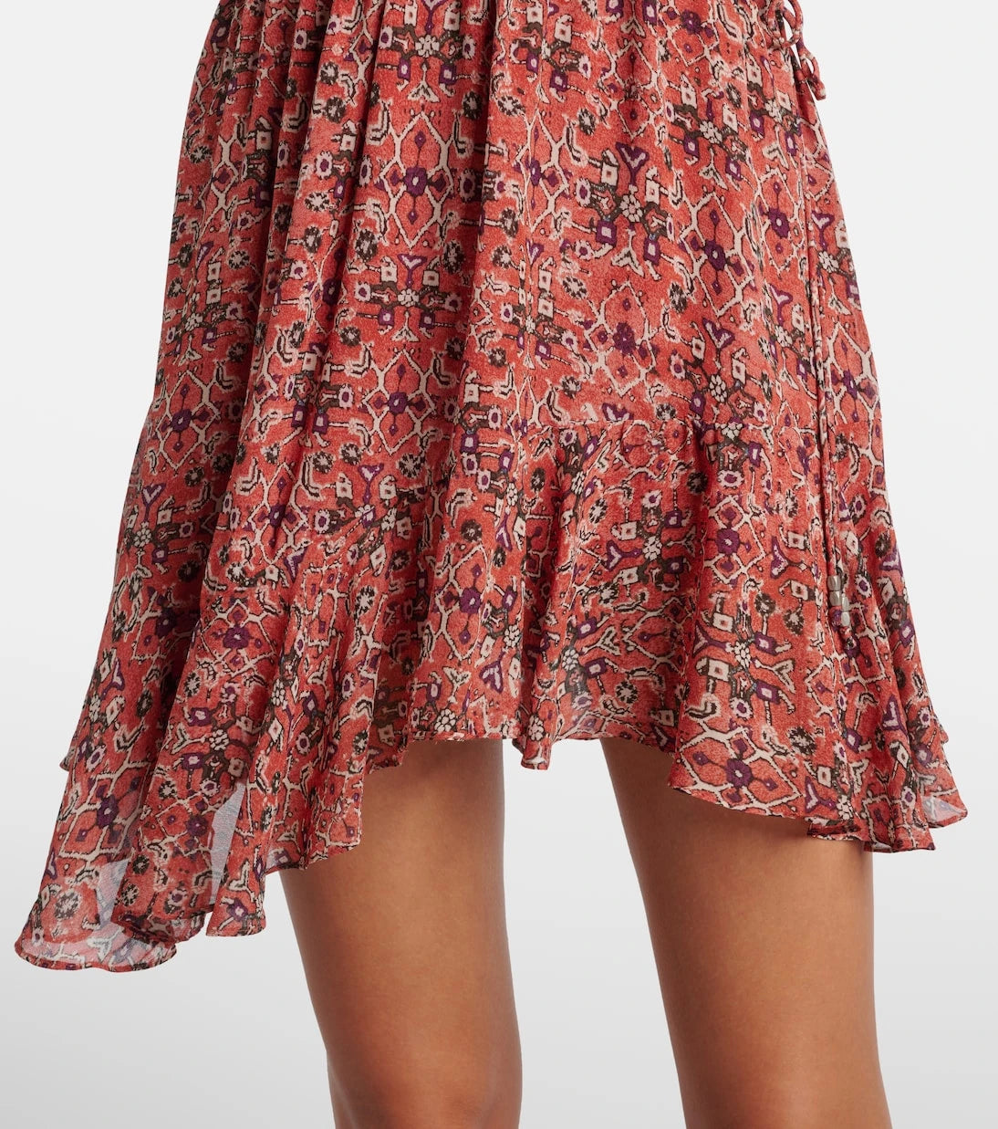 Marant Etoile - Betty gathered  semi-sheer minidress