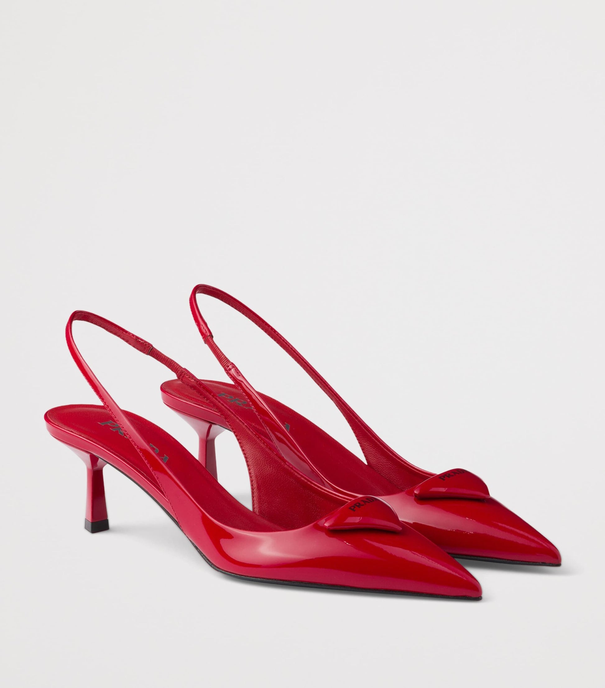 Prada Patent Leather Slingback Pumps 55