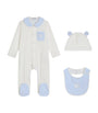 Dolce & Gabbana Kids Cotton All-In-One, Bib and Hat Set (0-24 Months)