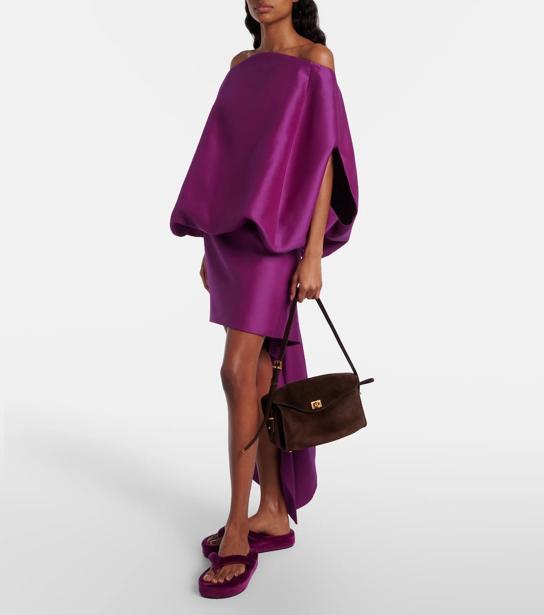 Balenciaga - Le 7 Medium suede shoulder bag