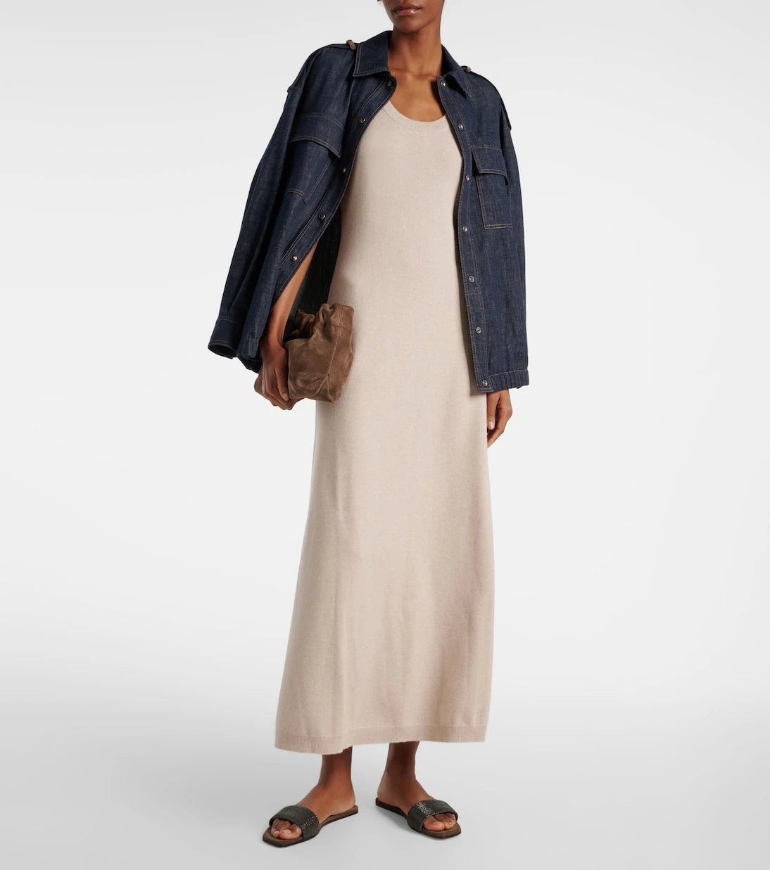 Brunello Cucinelli - Cashmere midi dress