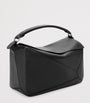 LOEWE Black Large Leather Puzzle Edge Top-Handle Bag