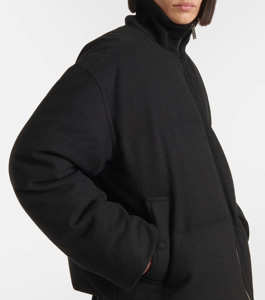 Toteme - Wool-blend flannel down jacket