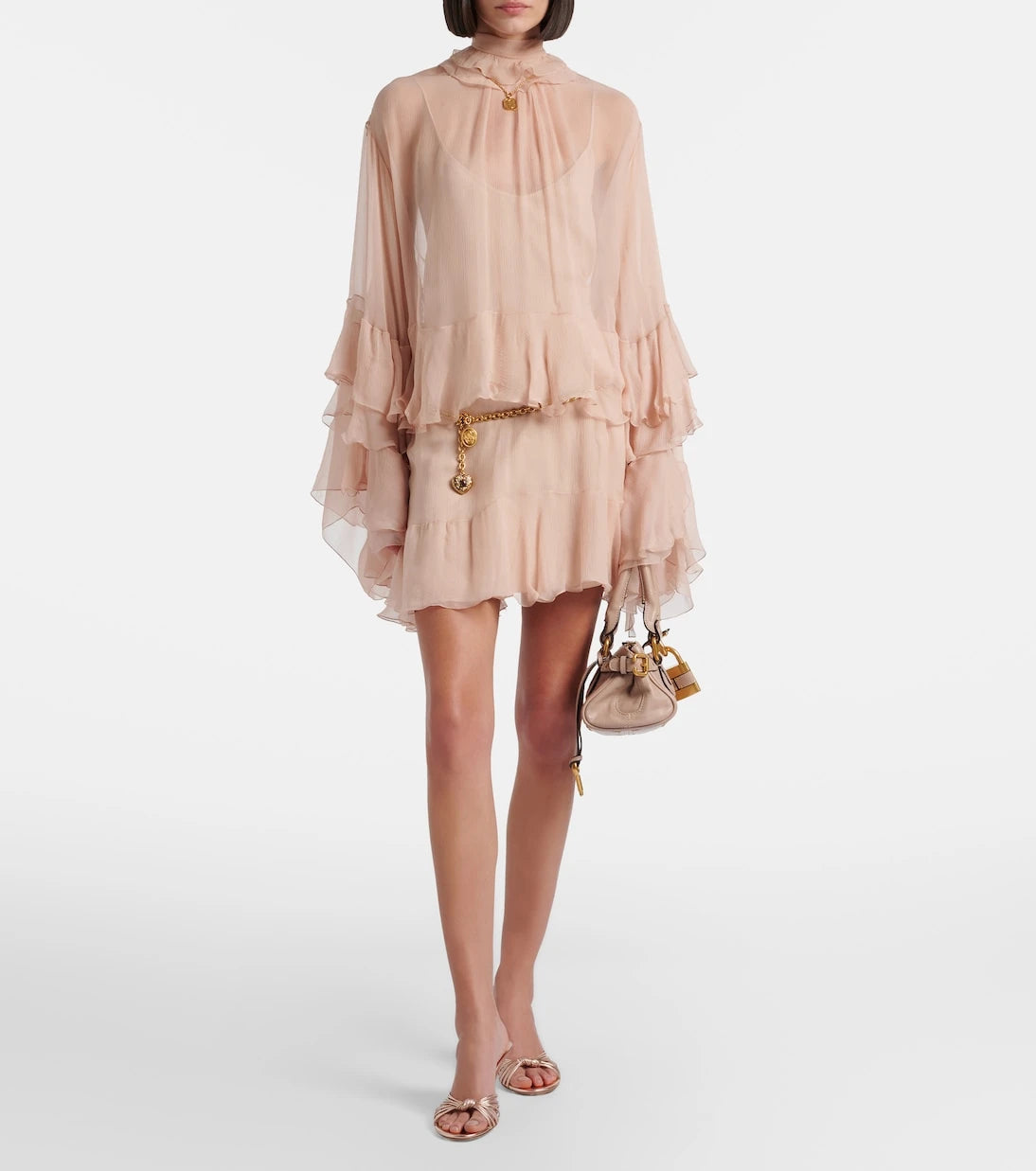 Gianvito Rossi - Sofia metallic leather mules