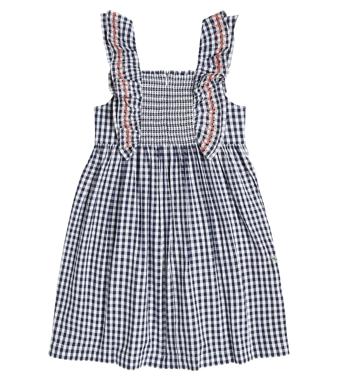 Tartine et Chocolat - Gingham embroidered cotton dress