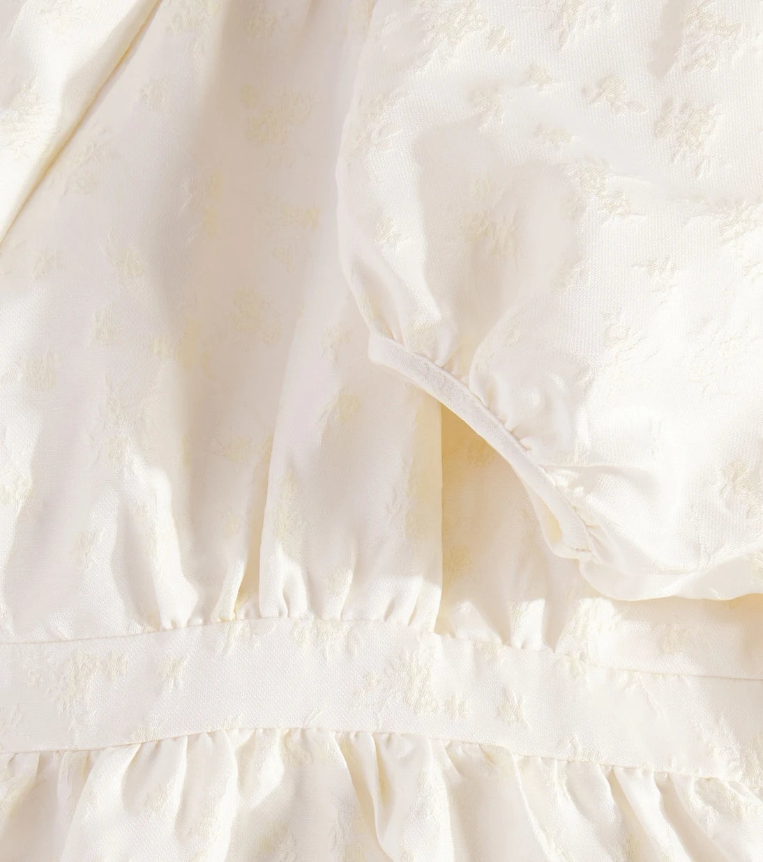 C'era Una Volta - Lola puff-sleeve brocade dress