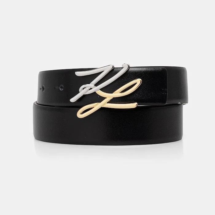 Karl Lagerfeld Kadın Çift Taraflı Deri Kemer K/AUTOGRAPH