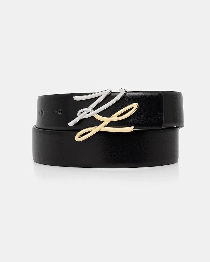 Karl Lagerfeld Kadın Çift Taraflı Deri Kemer K/AUTOGRAPH