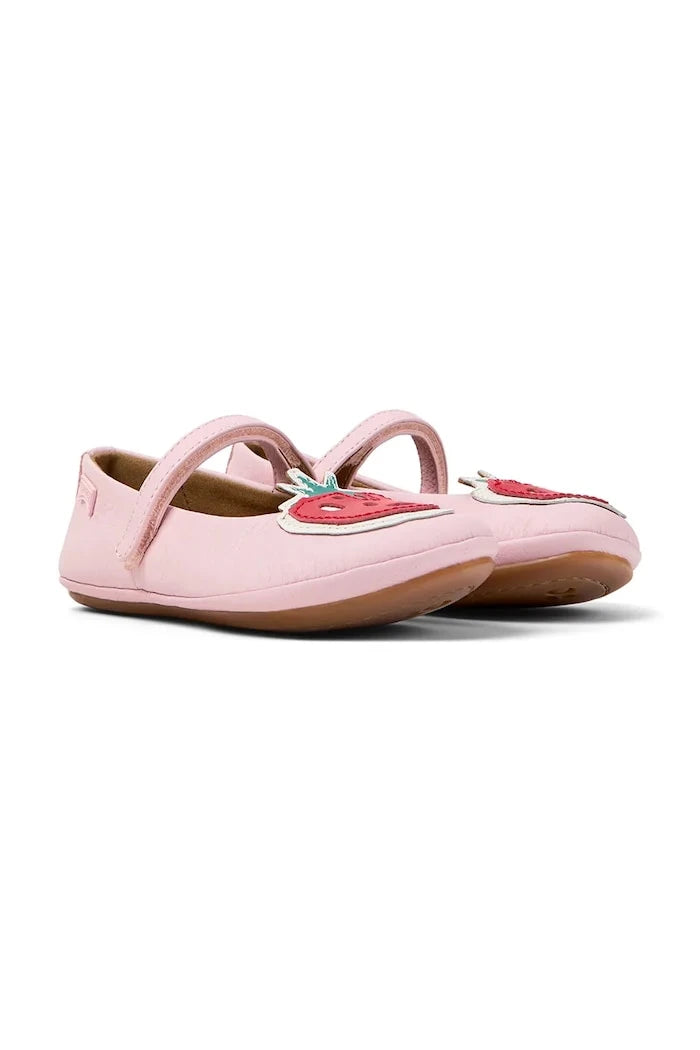 Camper TWS Kids Çocuk Deri Babetler