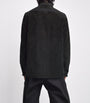 Black Suede Overshirt