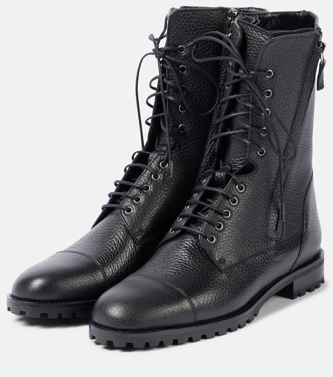 Manolo Blahnik - Lugata leather lace-up boots