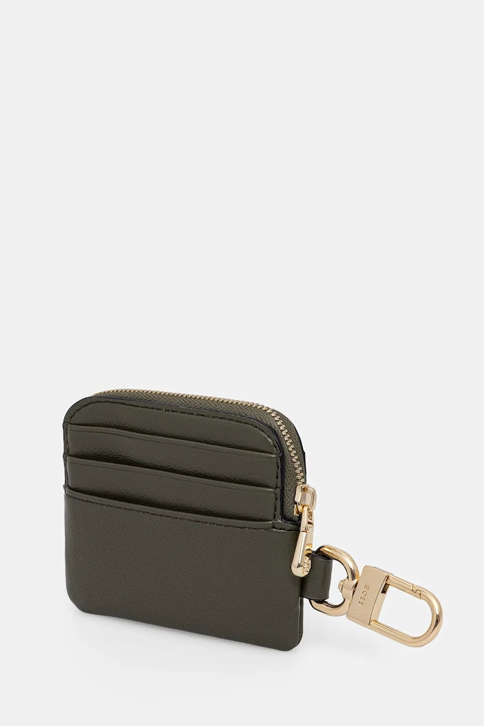 BOSS kadın suni deri portföy Sandy Zip Cardholder