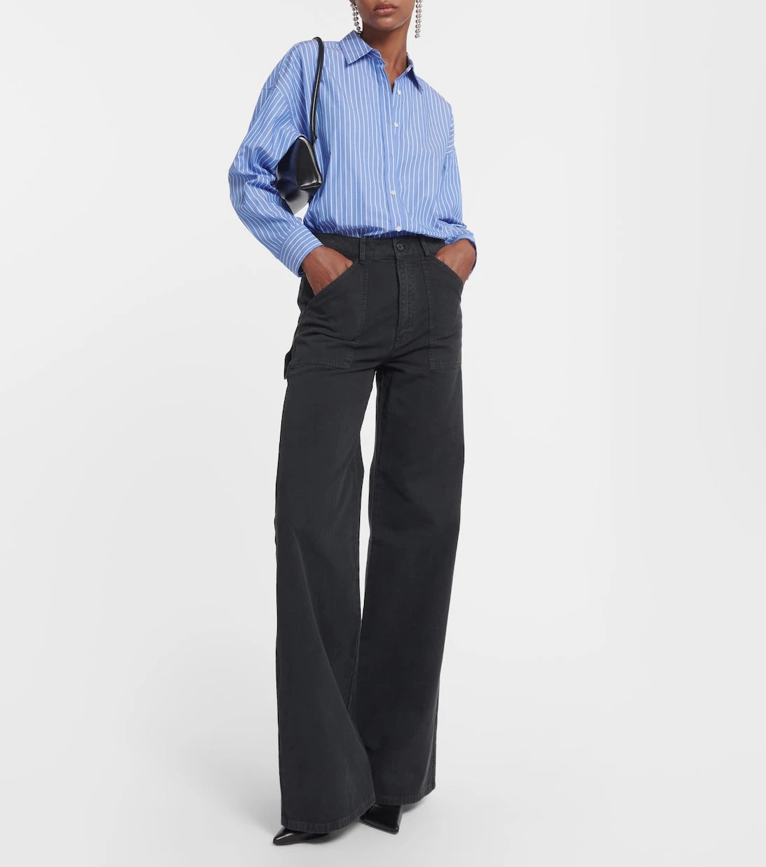 Nili Lotan - Quentin twill wide-leg pants