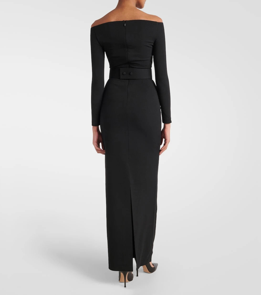 Solace London - Sabina off-shoulder gown