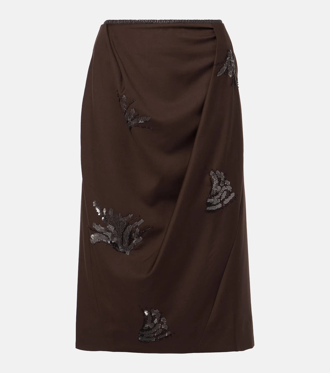 Jacques Wei - Embellished midi skirt