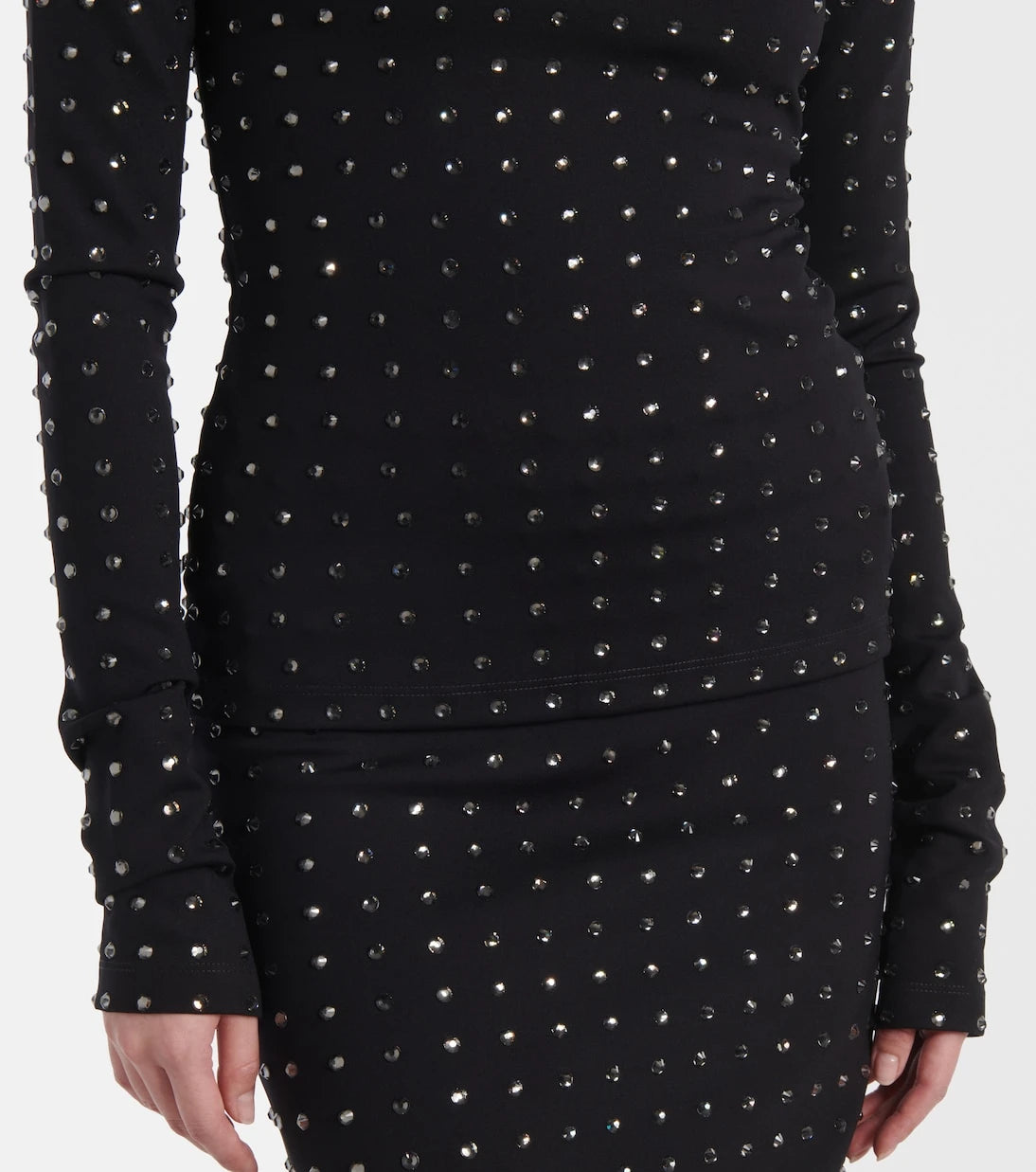 Sportmax - Negus crystal-embellished top