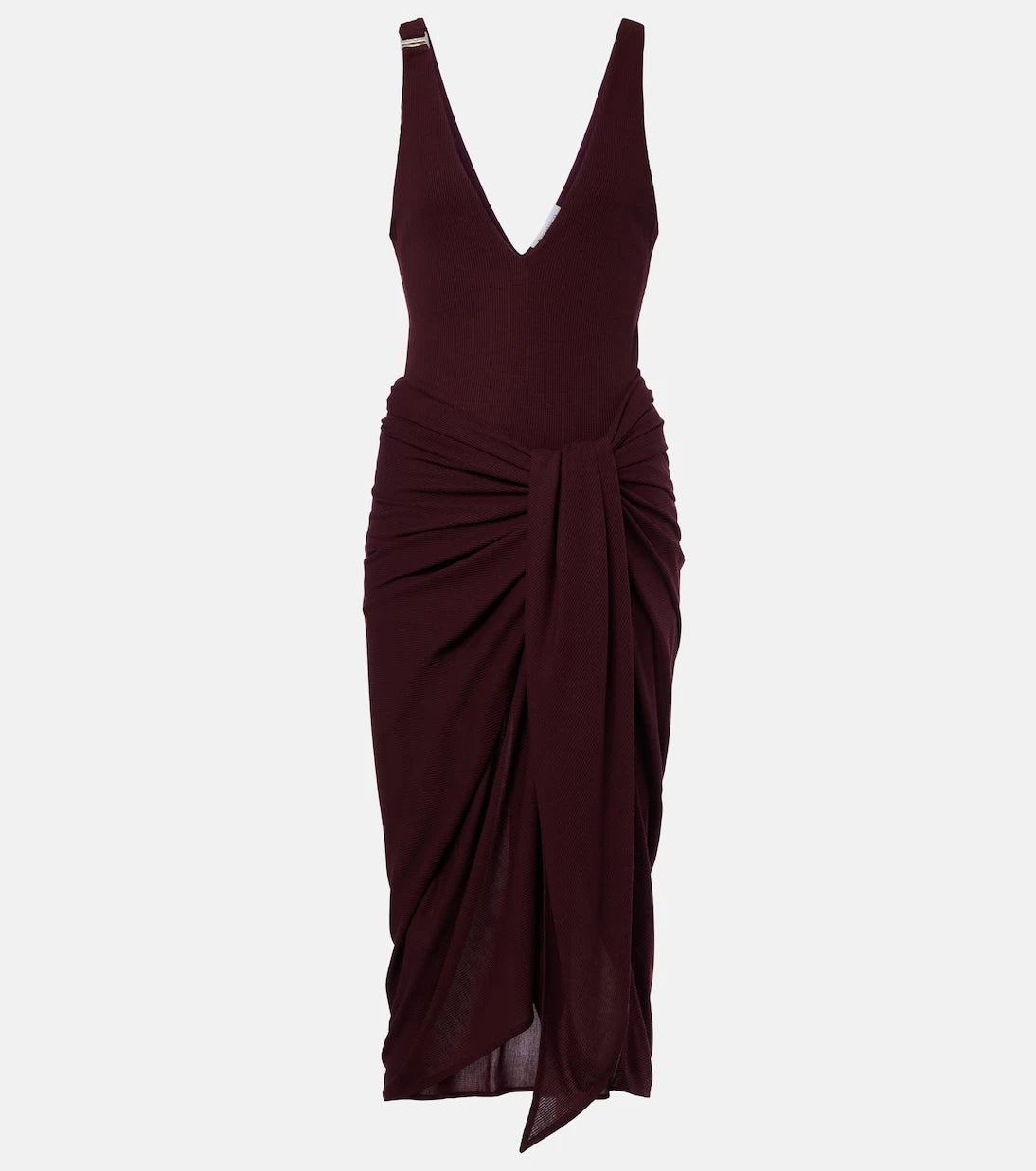 The Attico - Draped midi dress