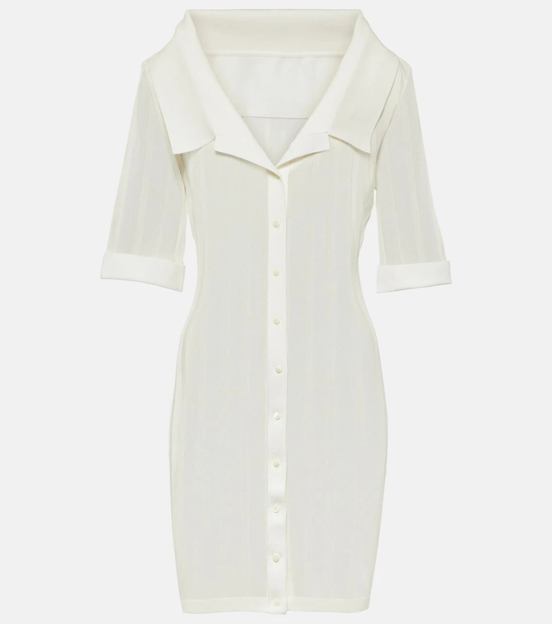 Jacquemus - La mini robe Manta jersey shirt dress