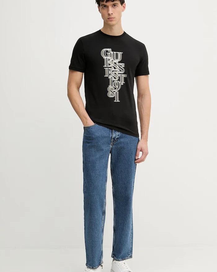 Guess erkek pamuklu elastanlı tişört