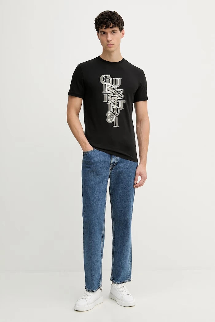 Guess erkek pamuklu elastanlı tişört