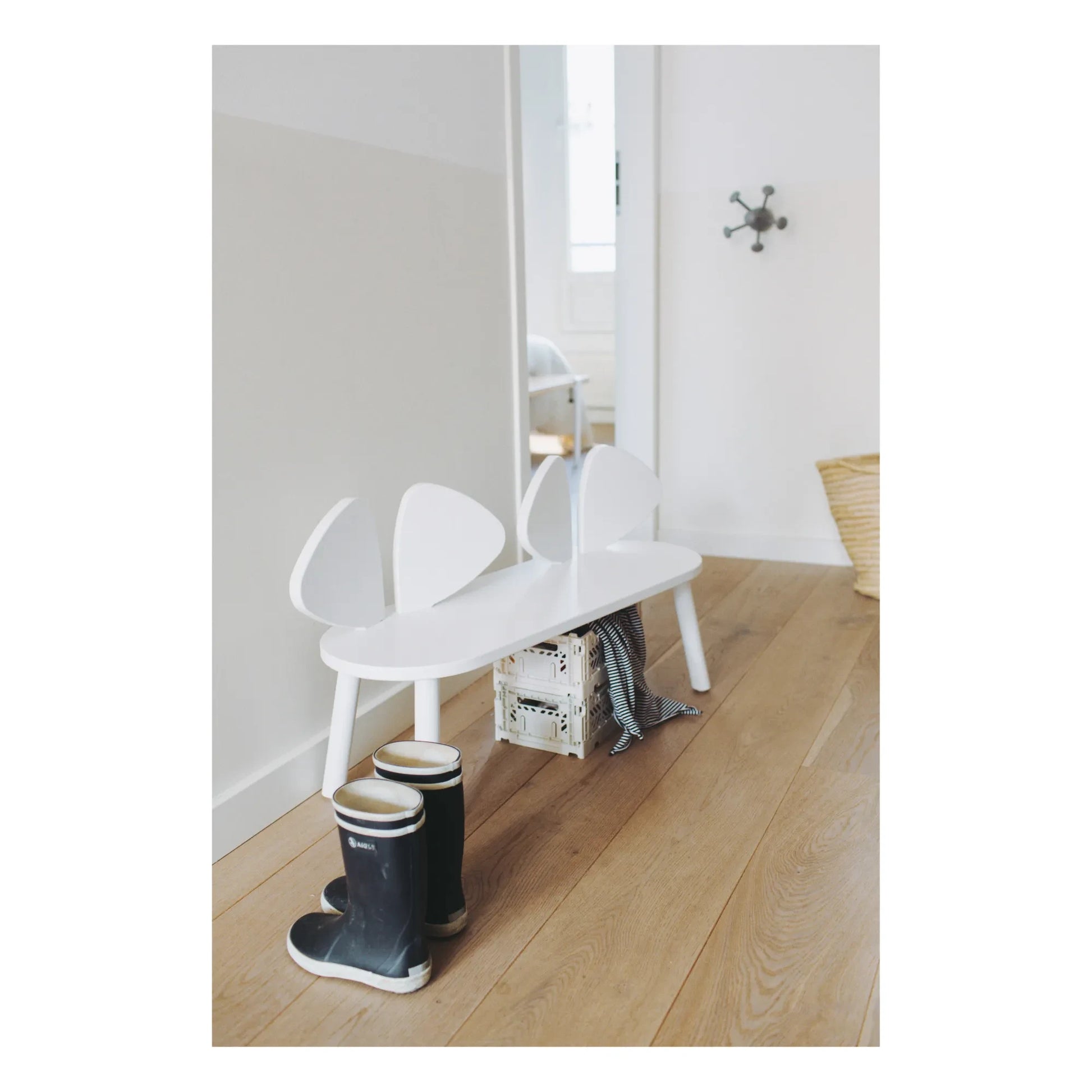 Nofred - Mouse bench in oak | White