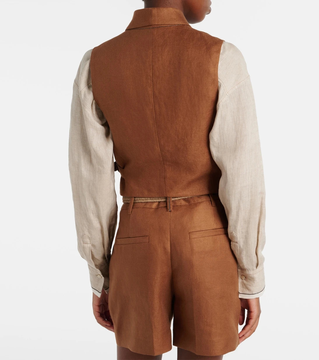 Brunello Cucinelli - Monili linen vest