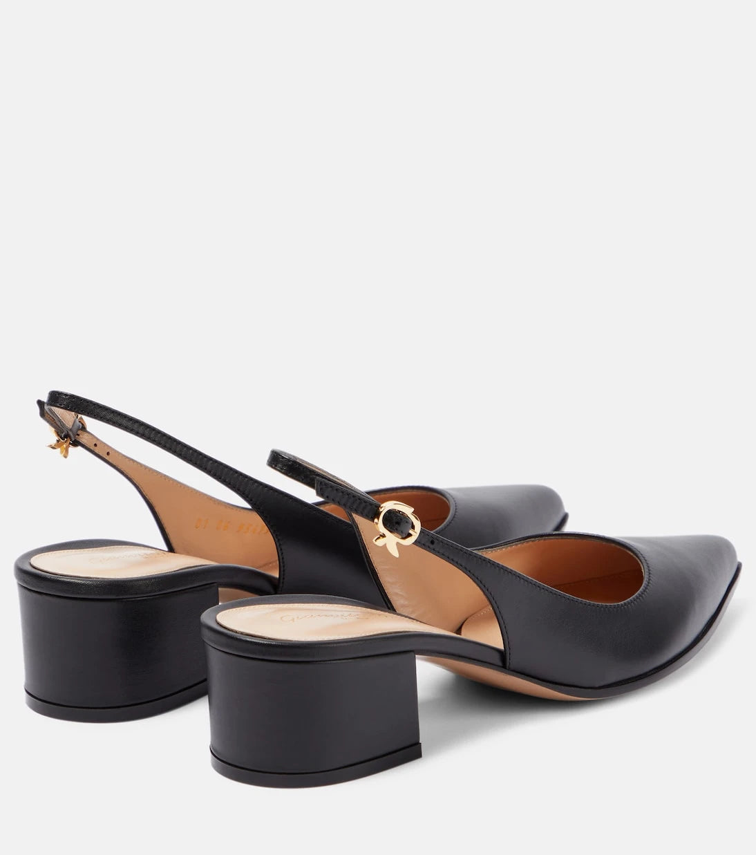 Gianvito Rossi - Piper leather slingback pumps