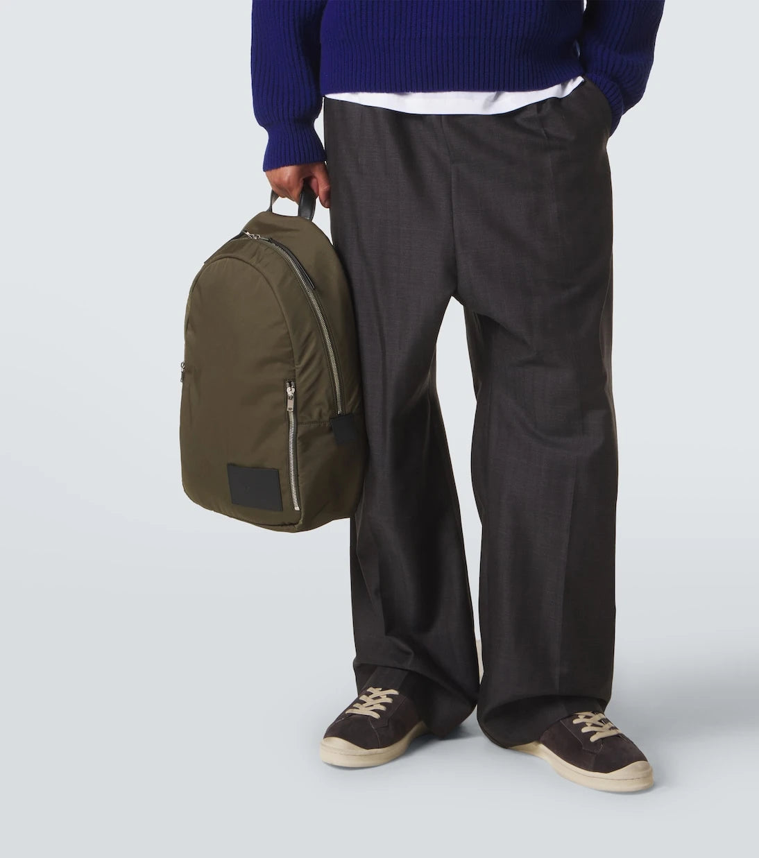 Jil Sander - Leather-trimmed backpack