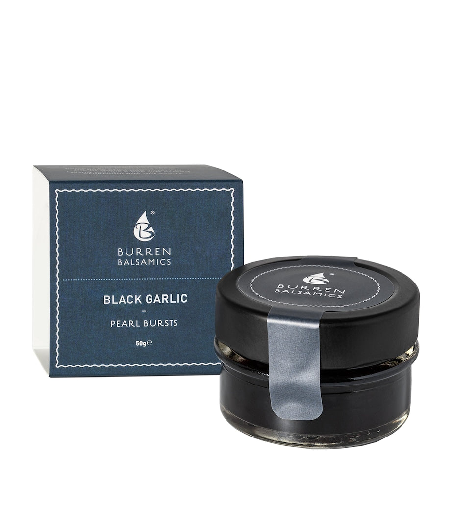 Burren Balsamic Black Garlic-Infused Balsamic Vinegar of Modena Pearl Bursts (50g)