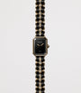 CHANEL Yellow Gold-Plated Première Iconic Chain Double Row Watch 19.7mm