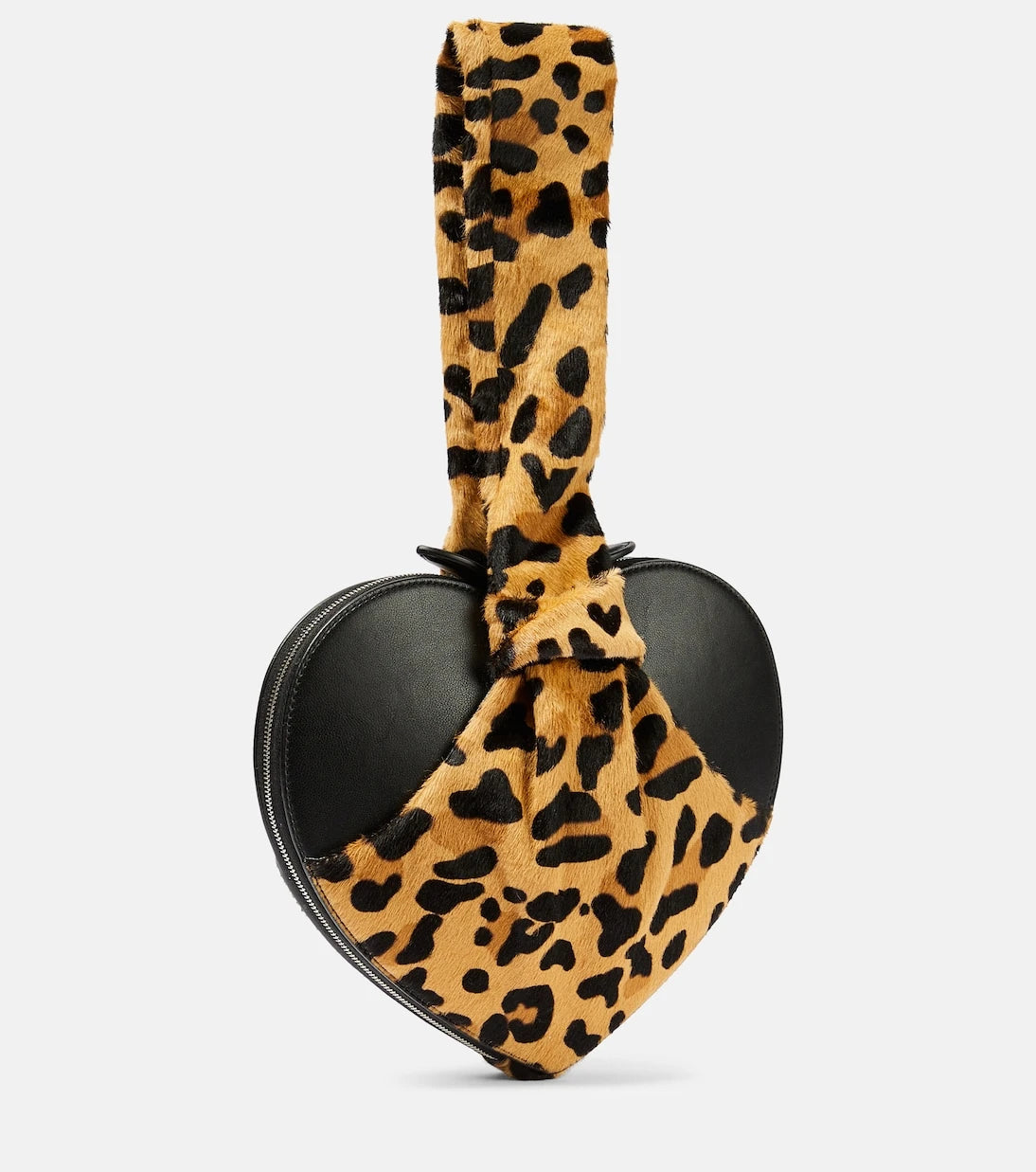 Alaïa - Le Cache Cœur calf hair and leather clutch