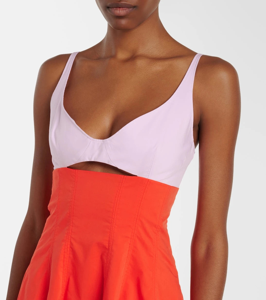 Simkhai - Maddy cotton-blend poplin midi dress