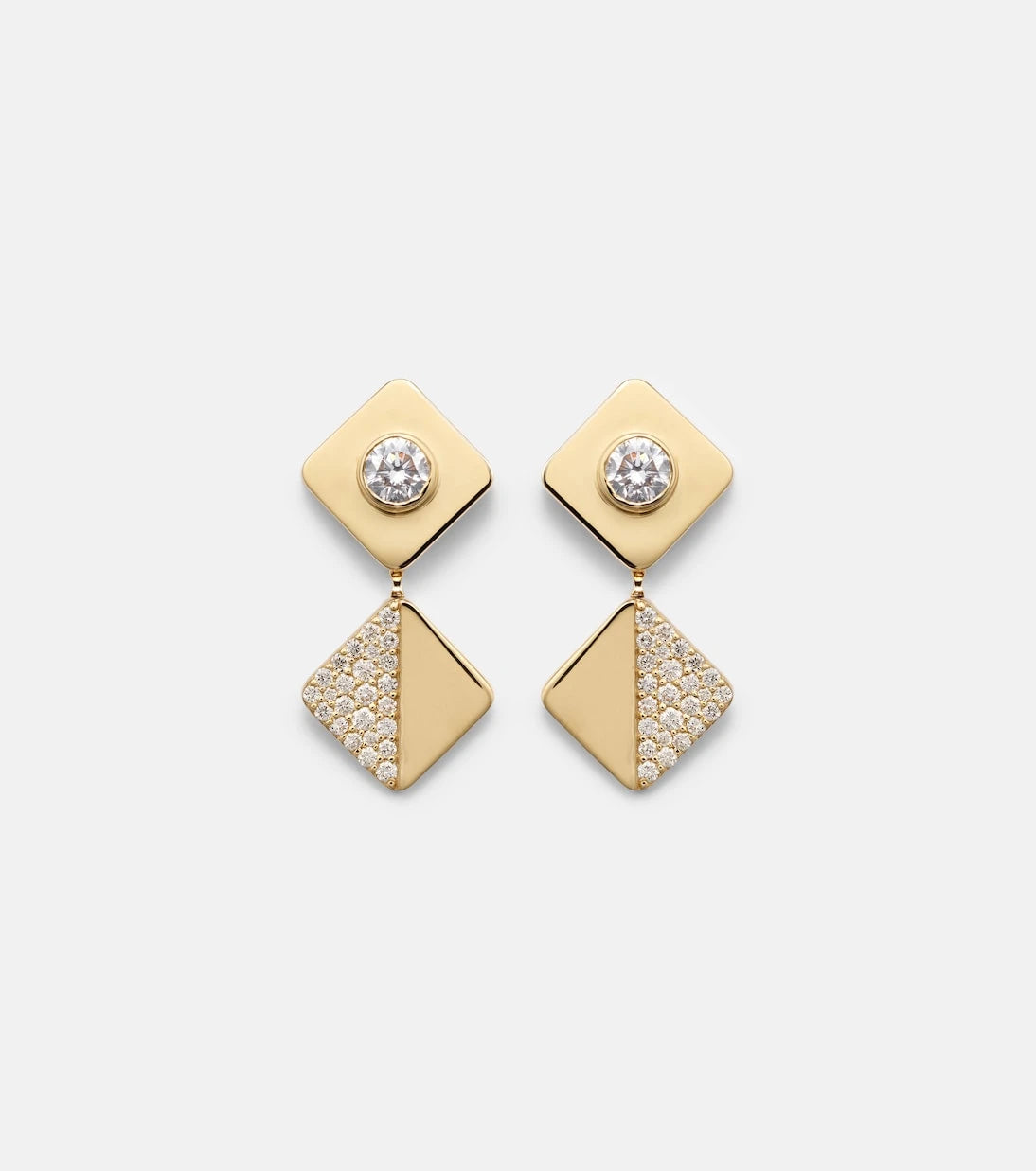 Ileana Makri - 18kt gold earrings with diamonds