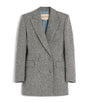 Valentino White Virgin Wool-Blend Pea Coat
