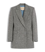 Valentino White Virgin Wool-Blend Pea Coat