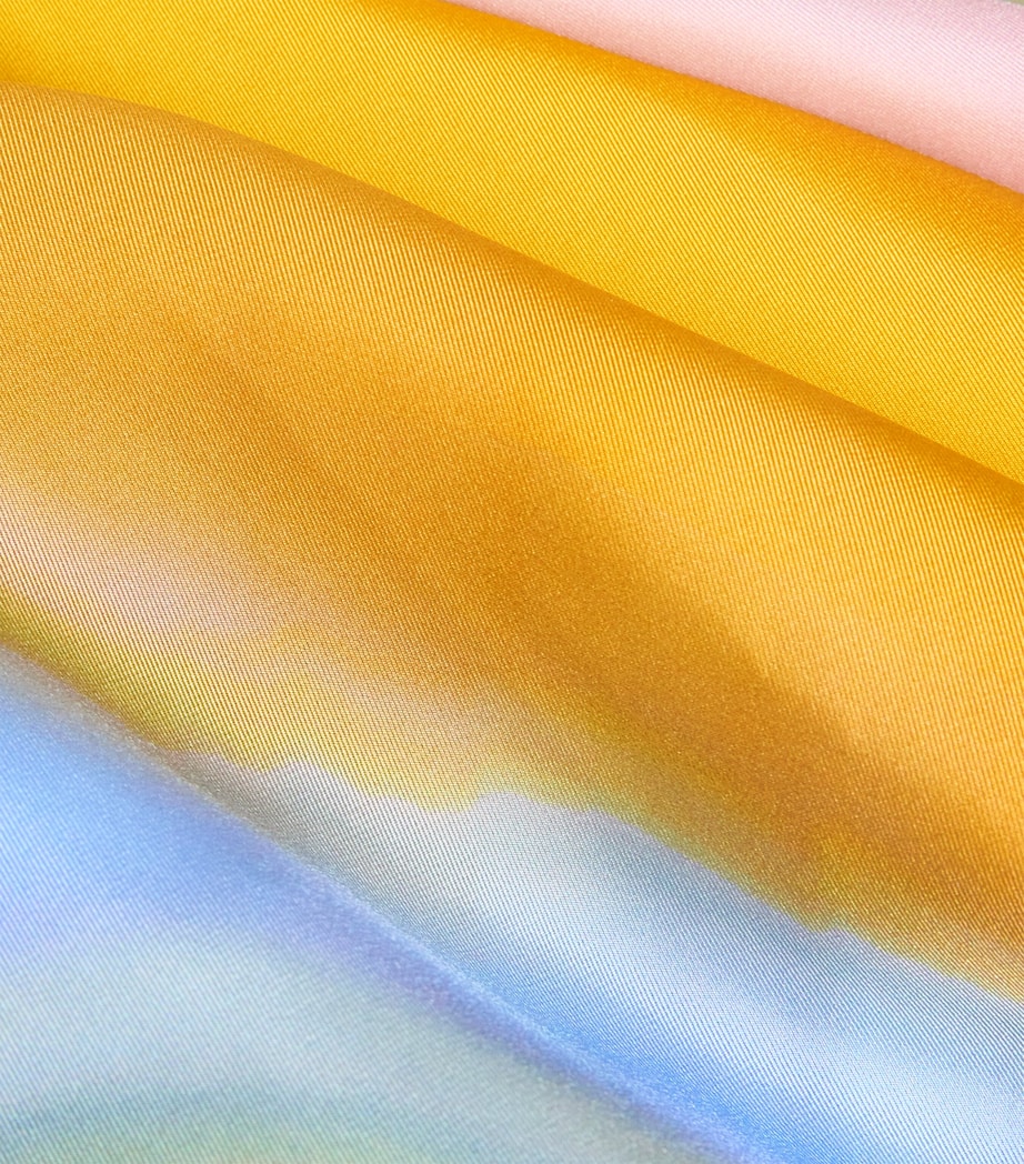 Multi Silk Bandeau Aura Maxi Dress