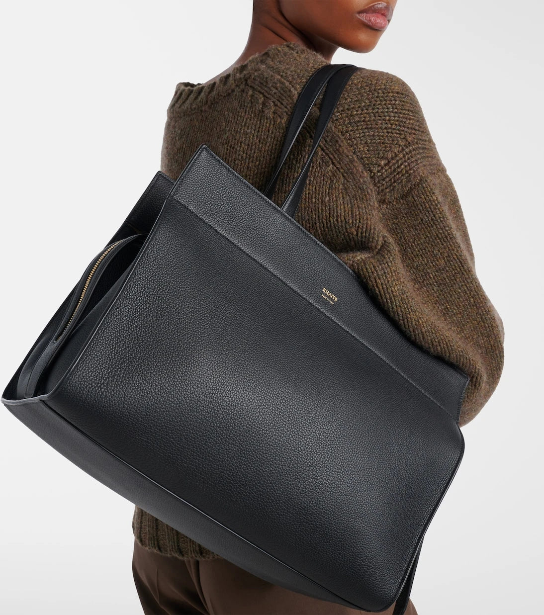 Khaite - Crosby leather tote bag