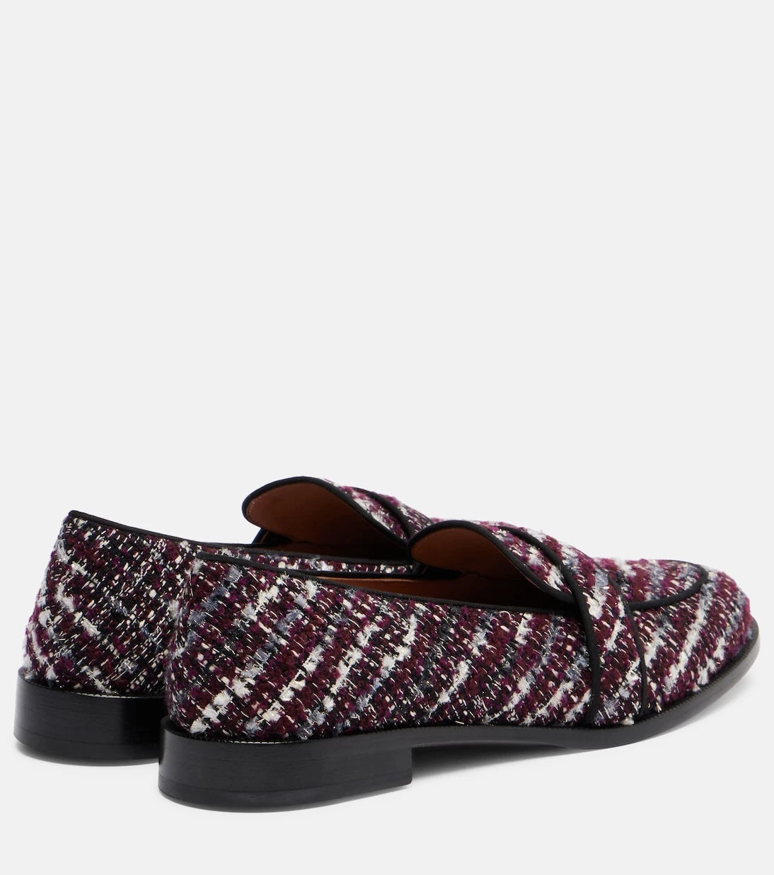 Aquazzura - Martin tweed loafers