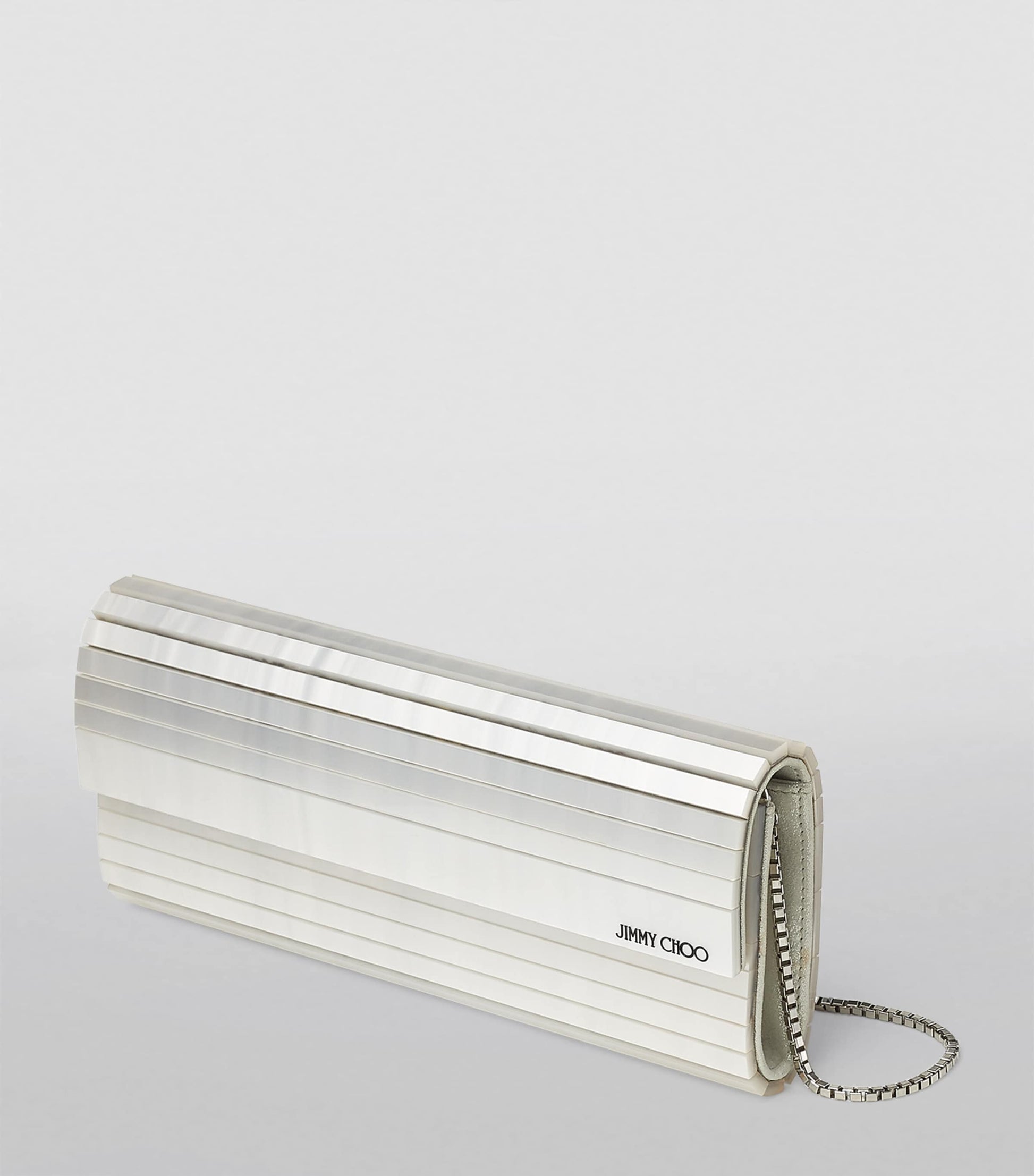 Jimmy Choo Ivory Mother-Of-Pearl Sweetie Clutch Bag