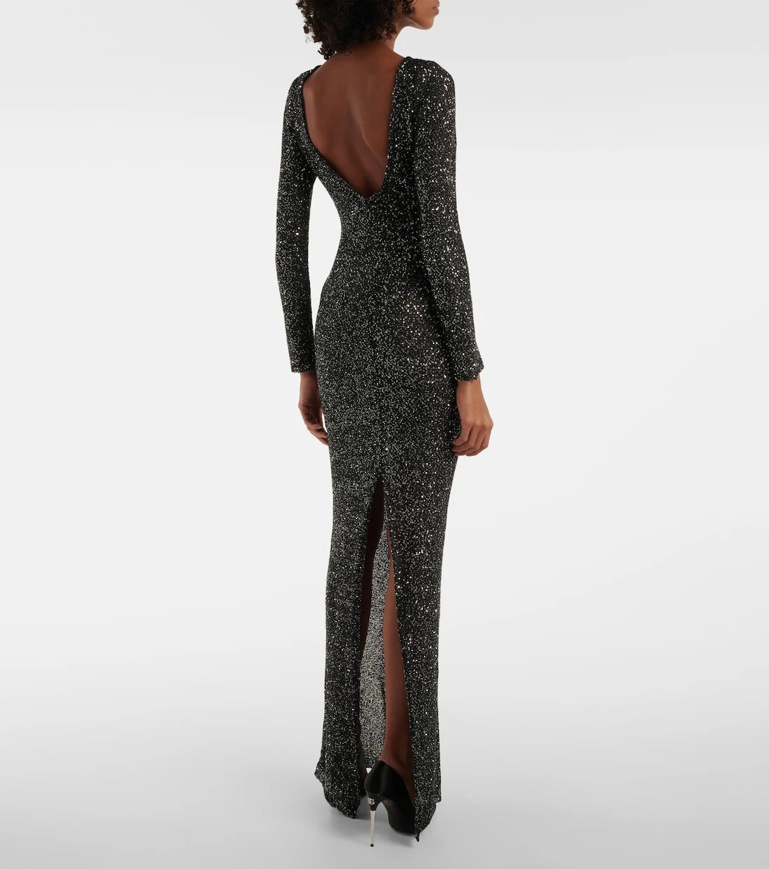 Alessandra Rich - Sequined open-back gown