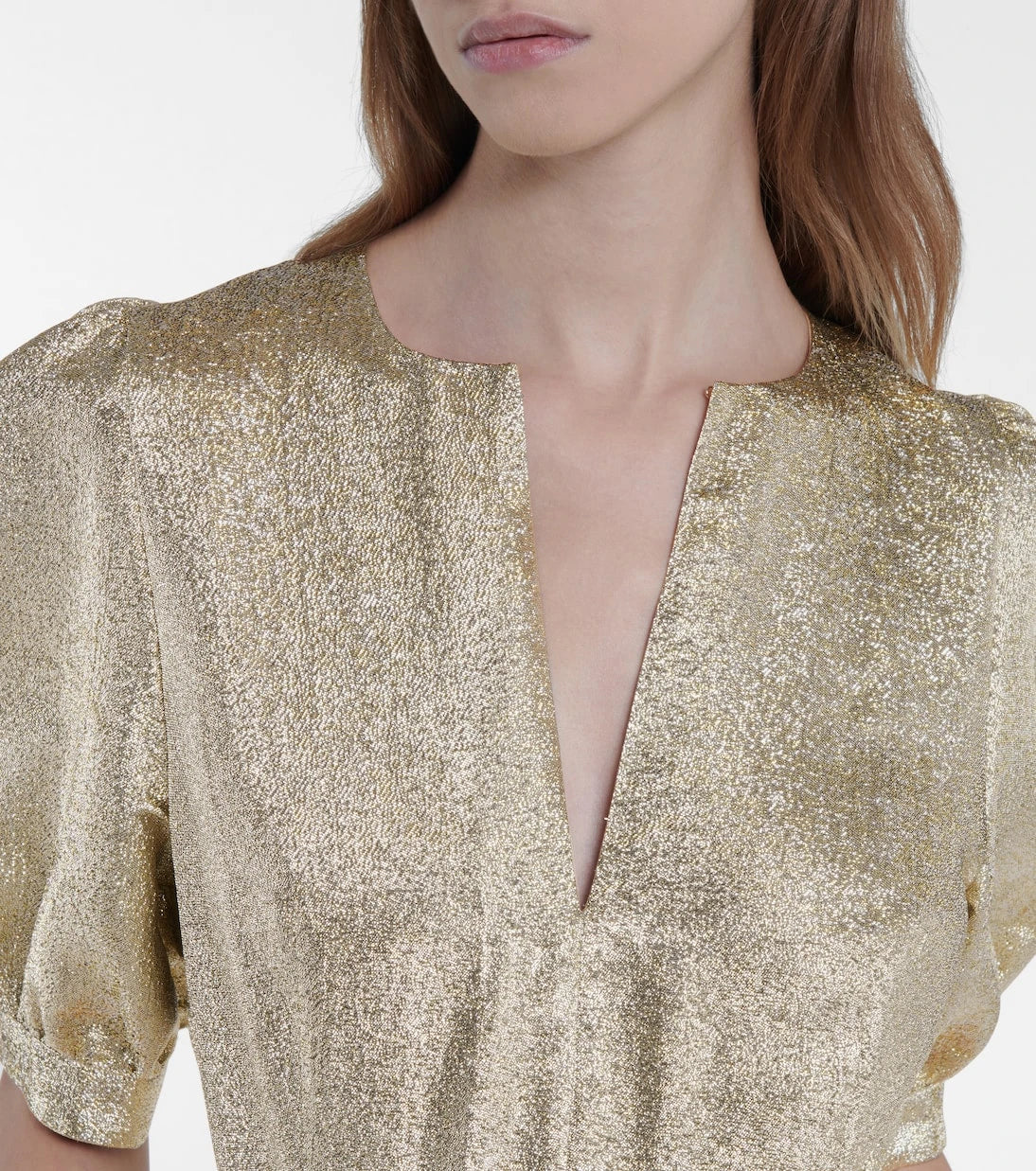 Stella McCartney - Elisa metallic crêpe jumpsuit